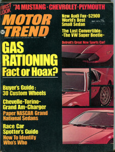 MOTOR TREND 1973 MAY - DONOHUE, TR-6, PANTERA, EVEL